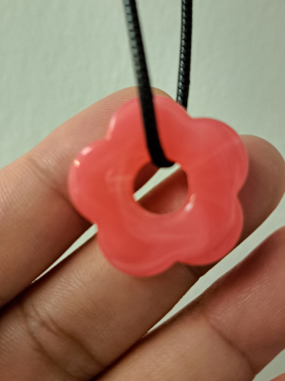 Pink Flower Pendant Necklace - Women Jewelry